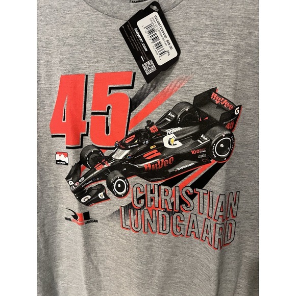 NWT Indycar Christian Lundgaard Car Graphic T Shirt Tee Short Sleeve‎ Size 2XL - Picture 2 of 5
